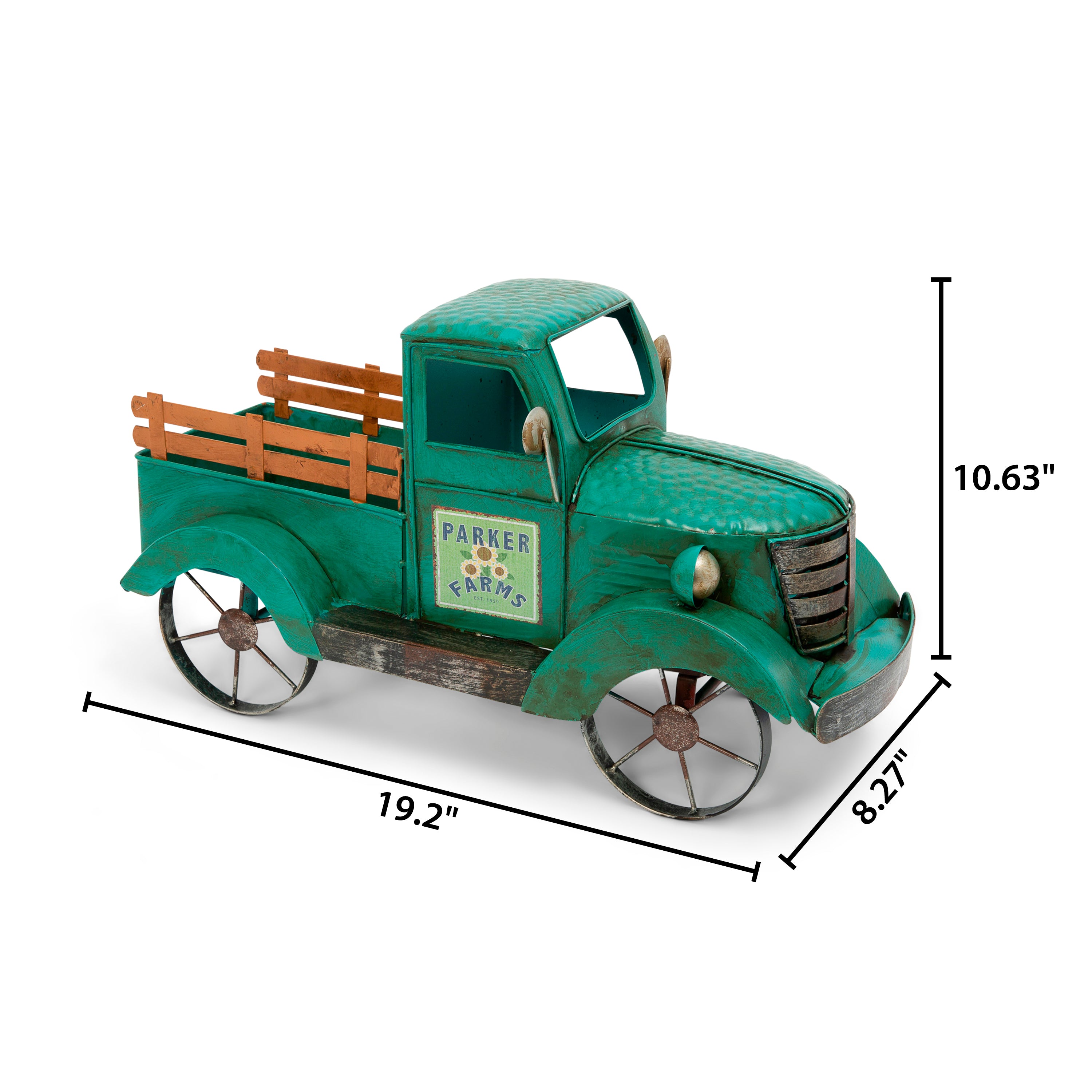 Vintage Farmhouse 18.9 Inch Metal Antique Truck